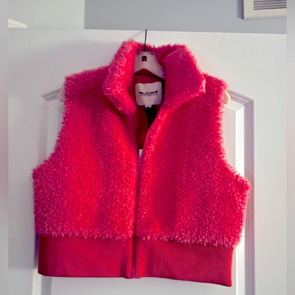 Hot Pink Fuzzy Vest